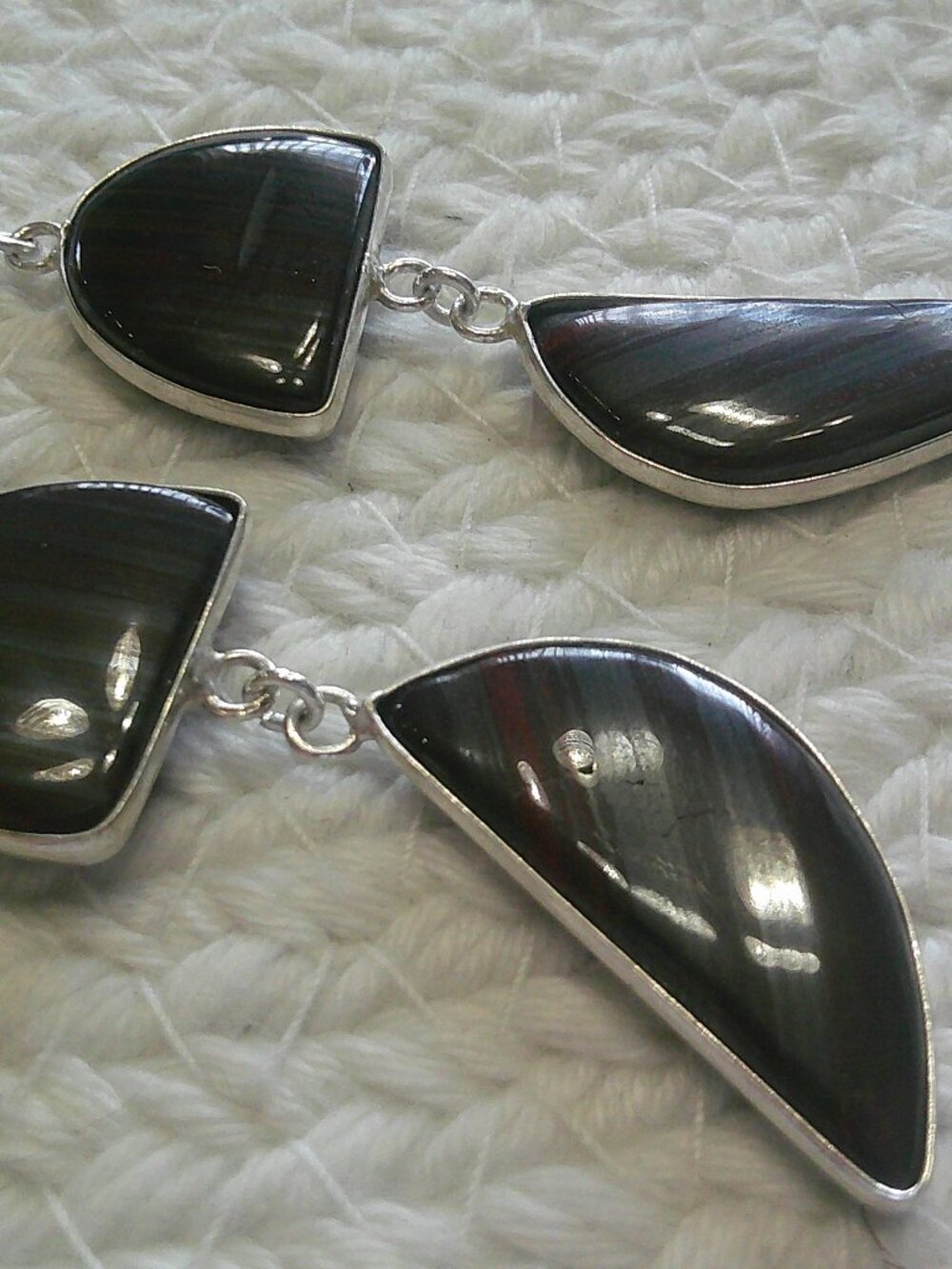 Stunning RED JASPER Handmade Sterling 925 Dangle Earrings #192F